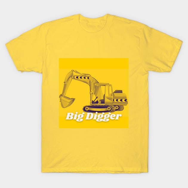 Big Digger T-Shirt by Daily Batman Art